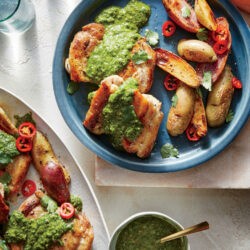 Chimichurri Chicken Thighs with Potatoes