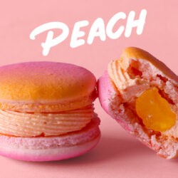 Peach Macarons