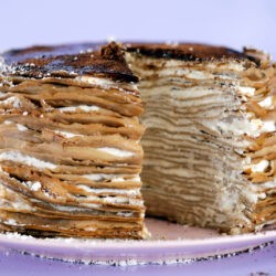 Simple Tiramisu Crepe Cake