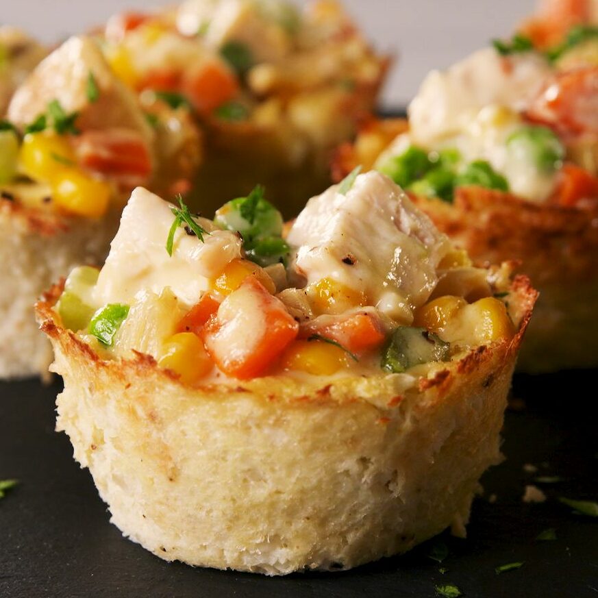 Low-Carb Chicken Pot Pies - 5* trending recipes with videos