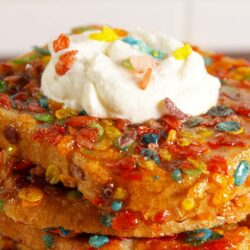 Fruity Pebble French Toast