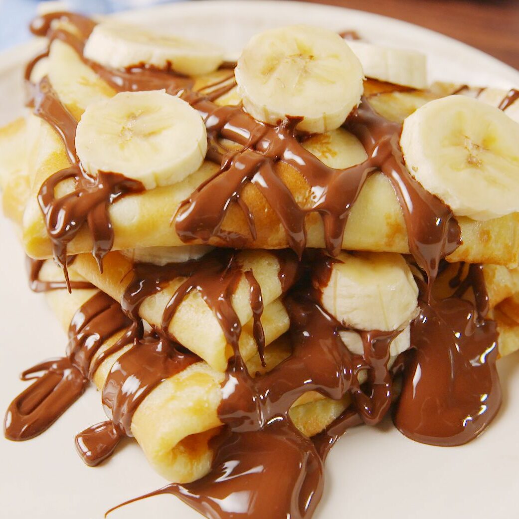 Chocolate Banana Crepes - 5* trending recipes with videos
