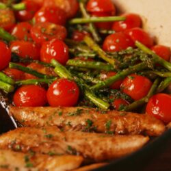 One-Pan Balsamic Chicken and Asparagus