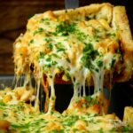 Taco Mac ‘N’ Cheese Garlic Bread Pie