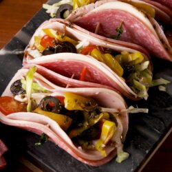 Low-Carb Antipasto “Tacos”