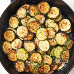 Garlic Parm Sautéed Zucchini