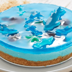 No-Bake Shark Tank Cheesecake