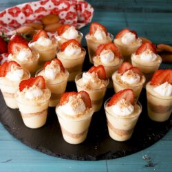 Strawberry Shortcake Pudding Shots