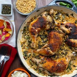 One-Pot Chicken, Chard, And Couscous Dinner