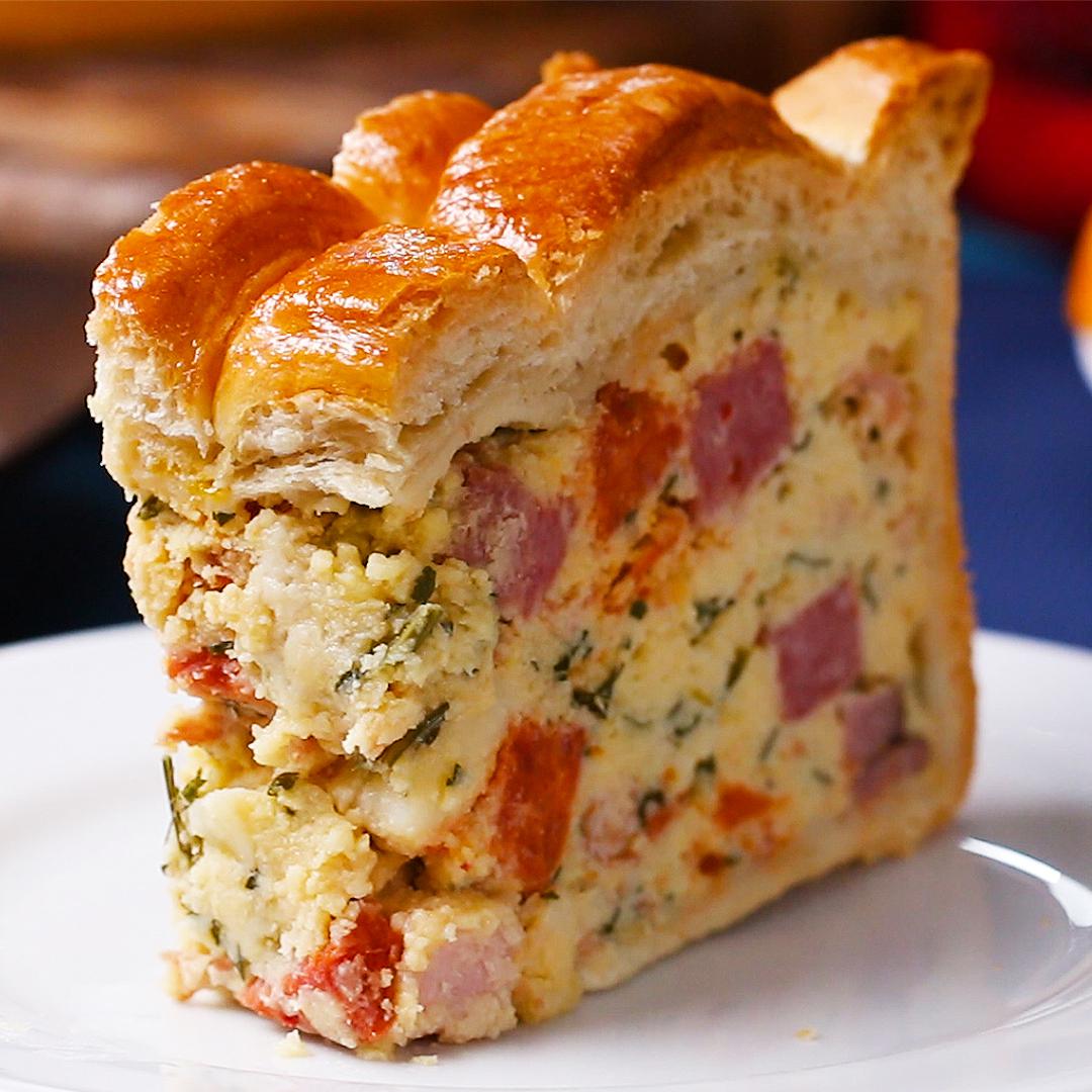 Easter Savory Pie (Pizza Rustica) - 5* trending recipes with videos