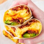 Cheesy Bacon Breakfast Burrito