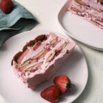 Strawberry Dalgona Icebox Cake