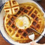 Savory Parm Waffle Egg In A Hole