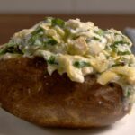 Spinach-Artichoke Baked Potatoes