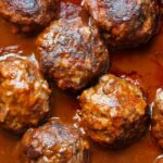 Braised Meatballs in Red Wine Gravy