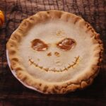Jack Skellington-Inspired Pumpkin Caramel Pie