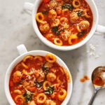 Mini Meatball & Pasta Marinara Soup
