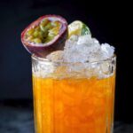 Passion Fruit, Lime and Rum Cocktail