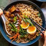Easy Ginger Chicken and Spinach Ramen