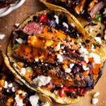 Steak Tacos with Chipotle Sauce & Roasted Cabbage Slaw