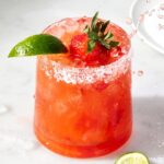Strawberry Mezcal Margarita