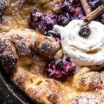 Cinnamon Spiced Dutch Baby with Cranberry Butter
