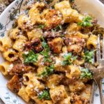 Roasted Butternut Squash and Sun-Dried Tomato Chicken Pasta