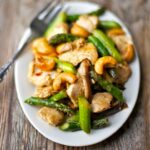 Cashew Chicken with Asparagus & Shiitake Mushrooms
