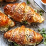 Buttery Garlic Baked Croissants with Turkey & Harvarti
